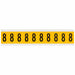 NumberLabel Vinyl 1-1/2inH 7/8inW