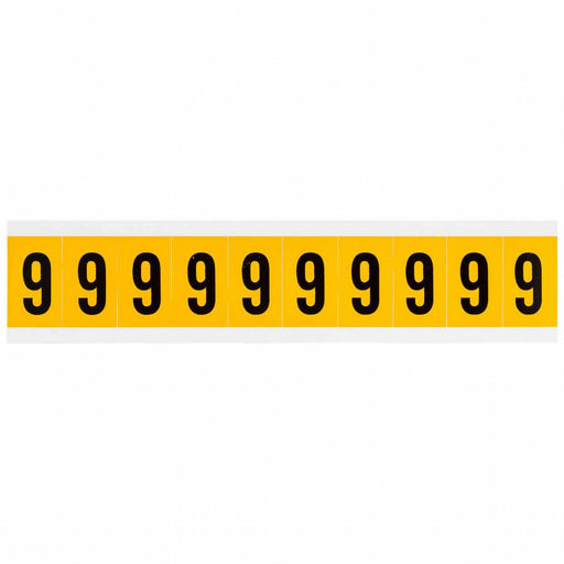 Number Label 9 1-1/2in.Hx7/8in.W Vinyl