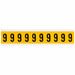 NumberLabel Vinyl 1-1/2inH 7/8inW