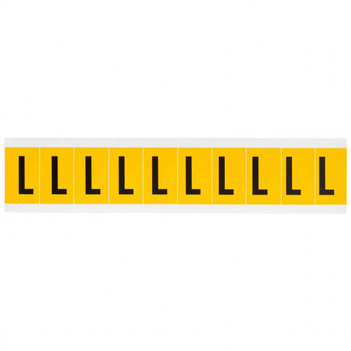 Letter Label L 1-1/2in.Hx7/8in.W Vinyl