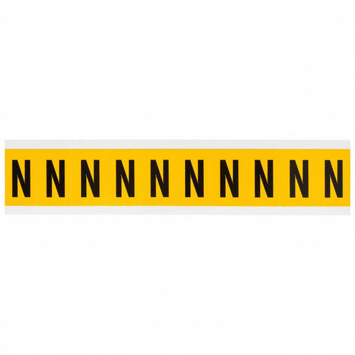 Letter Label N 1-1/2in.Hx7/8in.W Vinyl