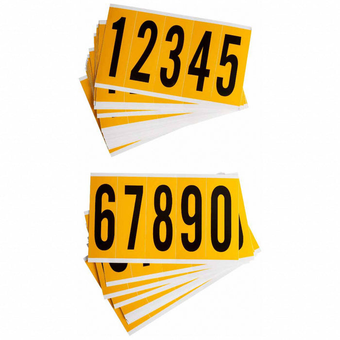 NumberLabelSet Vinyl 5inH 1-3/4inW