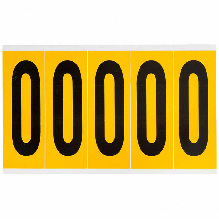 Number Label Vinyl 5 in H 1-3/4 in W