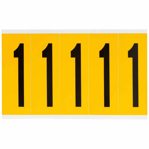 Number Label Vinyl 5 in H 1-3/4 in W