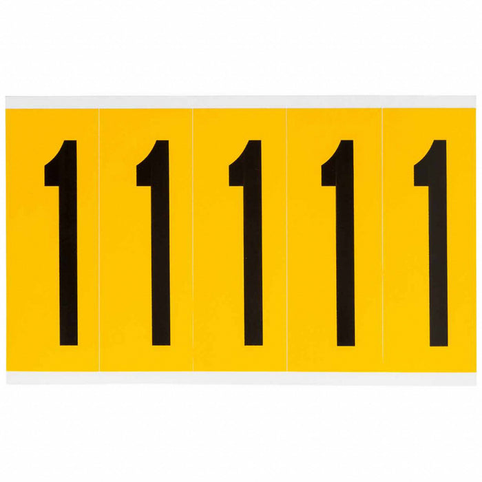 Number Label Vinyl 5 in H 1-3/4 in W