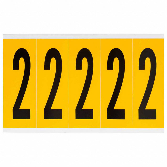 Number Label Vinyl 5 in H 1-3/4 in W