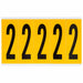 Number Label Vinyl 5 in H 1-3/4 in W