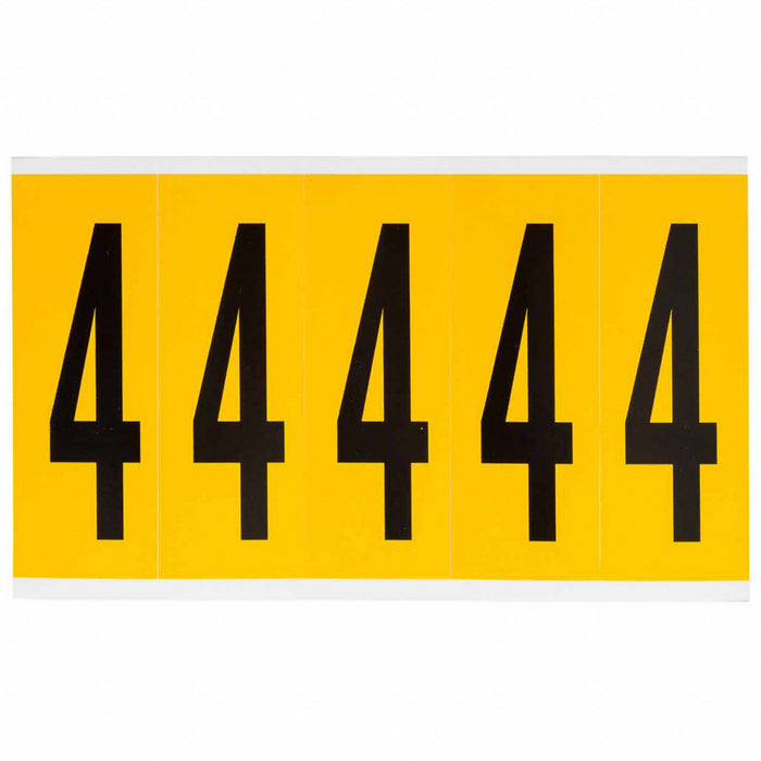 Number Label Vinyl 5 in H 1-3/4 in W