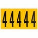Number Label Vinyl 5 in H 1-3/4 in W