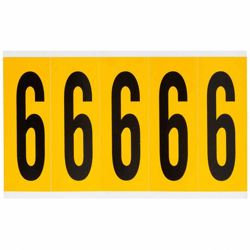 Number Label Vinyl 5 in H 1-3/4 in W