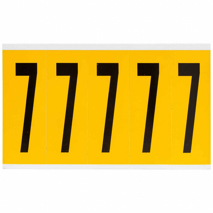 Number Label Vinyl 5 in H 1-3/4 in W