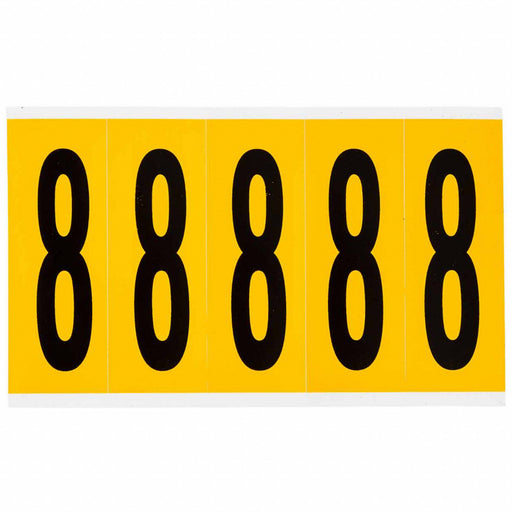 Number Label Vinyl 5 in H 1-3/4 in W
