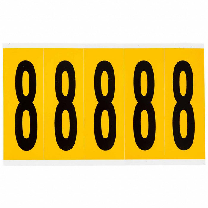 Number Label Vinyl 5 in H 1-3/4 in W
