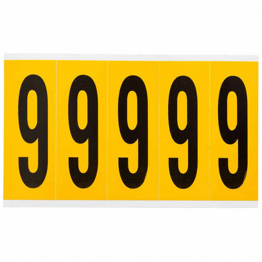 Number Label Vinyl 5 in H 1-3/4 in W