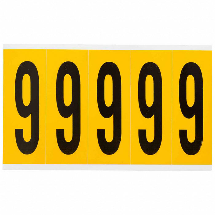 Number Label Vinyl 5 in H 1-3/4 in W