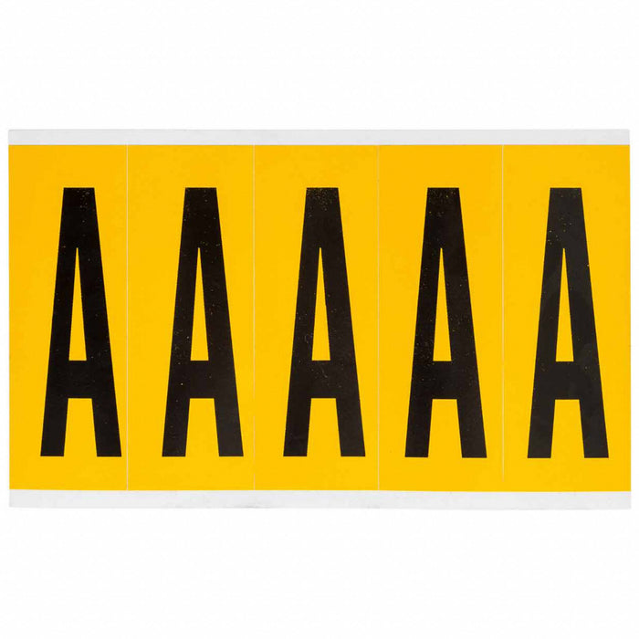 Letter Label Vinyl 5 in H 1-3/4 in W