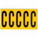 Letter Label Vinyl 5 in H 1-3/4 in W