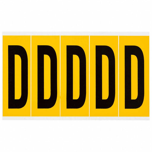 Letter Label Vinyl 5 in H 1-3/4 in W