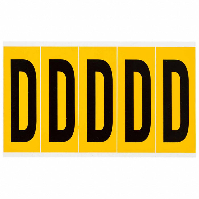 Letter Label Vinyl 5 in H 1-3/4 in W
