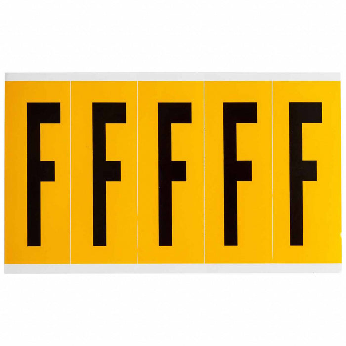 Letter Label Vinyl 5 in H 1-3/4 in W