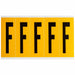 Letter Label Vinyl 5 in H 1-3/4 in W
