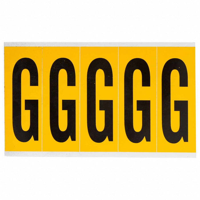 Letter Label Vinyl 5 in H 1-3/4 in W