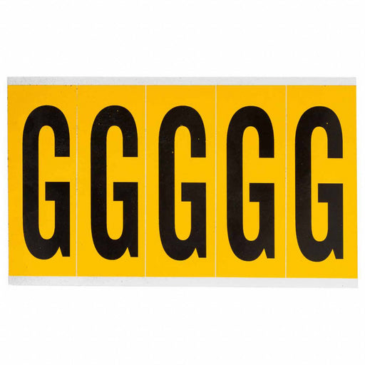 Letter Label G 5inHx1-3/4inW No Cards 1