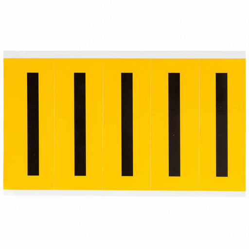 Letter Label I 5in.Hx1-3/4in.W Vinyl