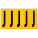 Letter Label Vinyl 5 in H 1-3/4 in W