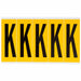 Letter Label Vinyl 5 in H 1-3/4 in W