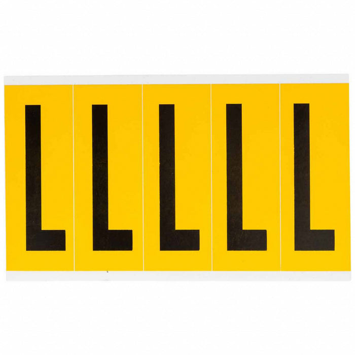 Letter Label Vinyl 5 in H 1-3/4 in W