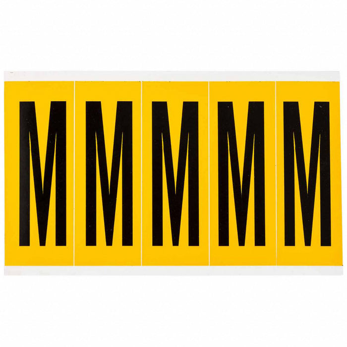 Letter Label Vinyl 5 in H 1-3/4 in W