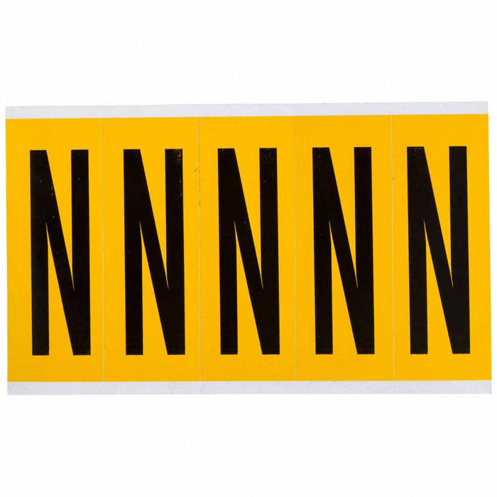 Letter Label Vinyl 5 in H 1-3/4 in W