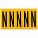Letter Label Vinyl 5 in H 1-3/4 in W