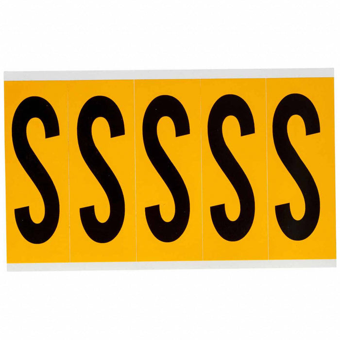 Letter Label Vinyl 5 in H 1-3/4 in W