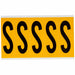 Letter Label Vinyl 5 in H 1-3/4 in W