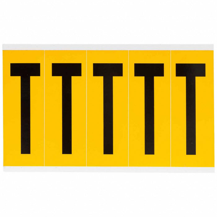 Letter Label Vinyl 5 in H 1-3/4 in W
