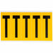 Letter Label Vinyl 5 in H 1-3/4 in W