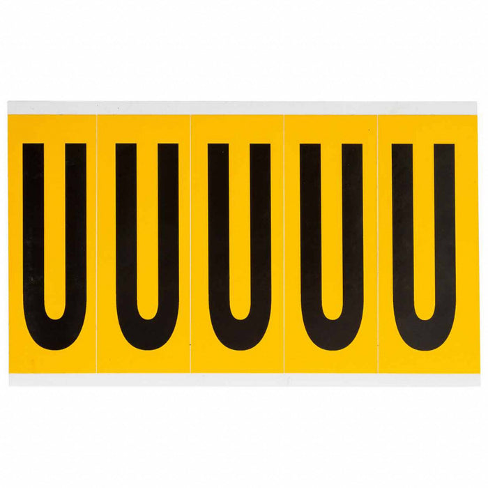 Letter Label Vinyl 5 in H 1-3/4 in W