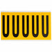 Letter Label Vinyl 5 in H 1-3/4 in W
