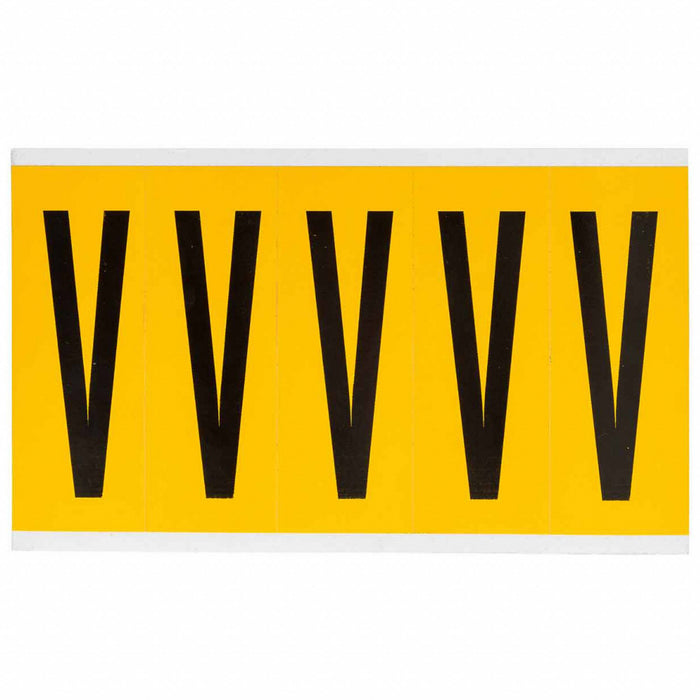 Letter Label Vinyl 5 in H 1-3/4 in W