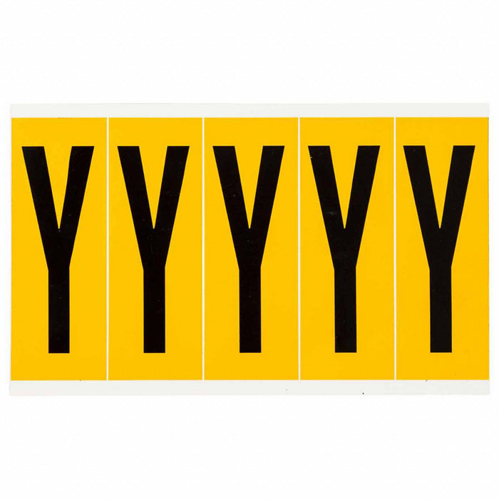 Letter Label Vinyl 5 in H 1-3/4 in W