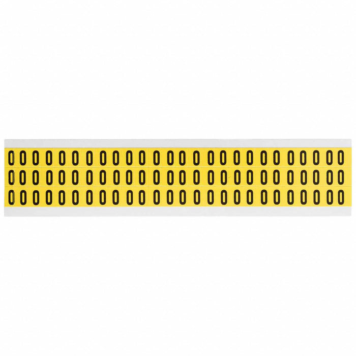 Number Label Vinyl 1/2 in H 3/8 in W