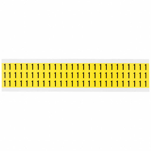 Number Label Vinyl 1/2 in H 3/8 in W