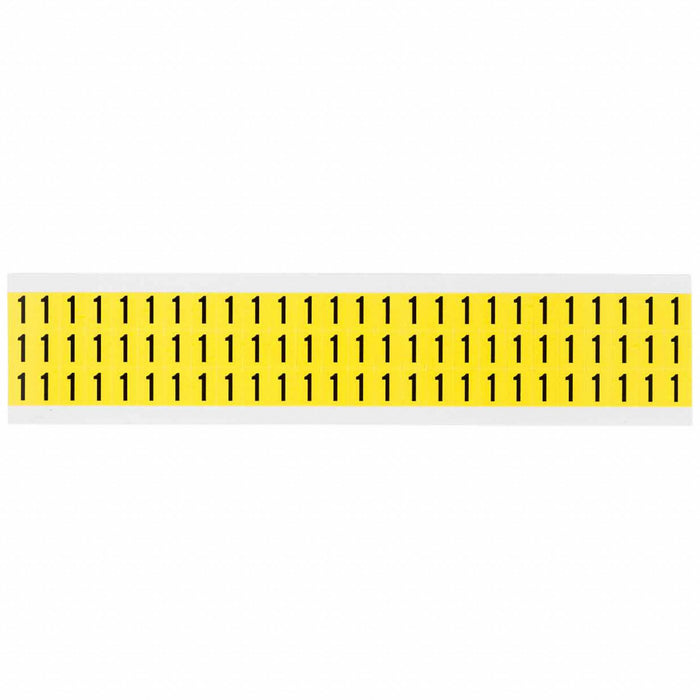 Number Label Vinyl 1/2 in H 3/8 in W