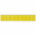 Number Label Vinyl 1/2 in H 3/8 in W
