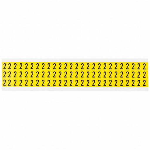 Number Label 2 1/2in.Hx11/32in.W Vinyl