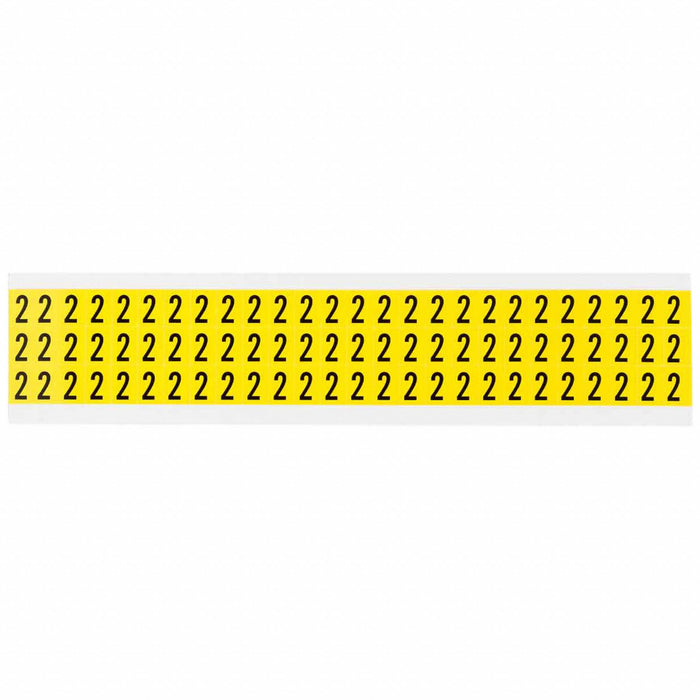 Number Label Vinyl 1/2 in H 3/8 in W