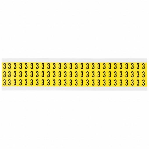 Number Label Vinyl 1/2 in H 3/8 in W