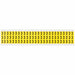 Number Label Vinyl 1/2 in H 3/8 in W